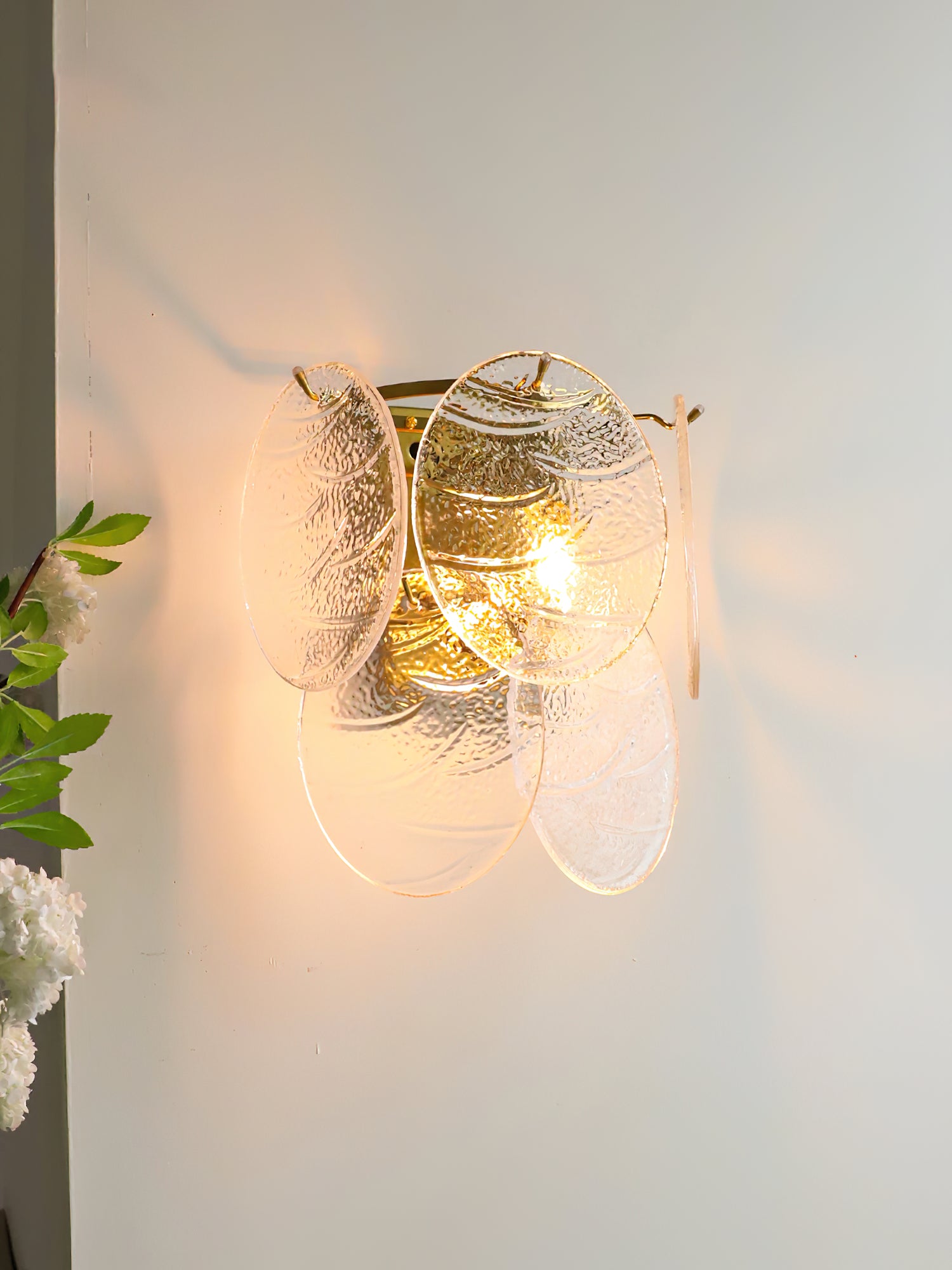 Ripple Glass Wall Sconce