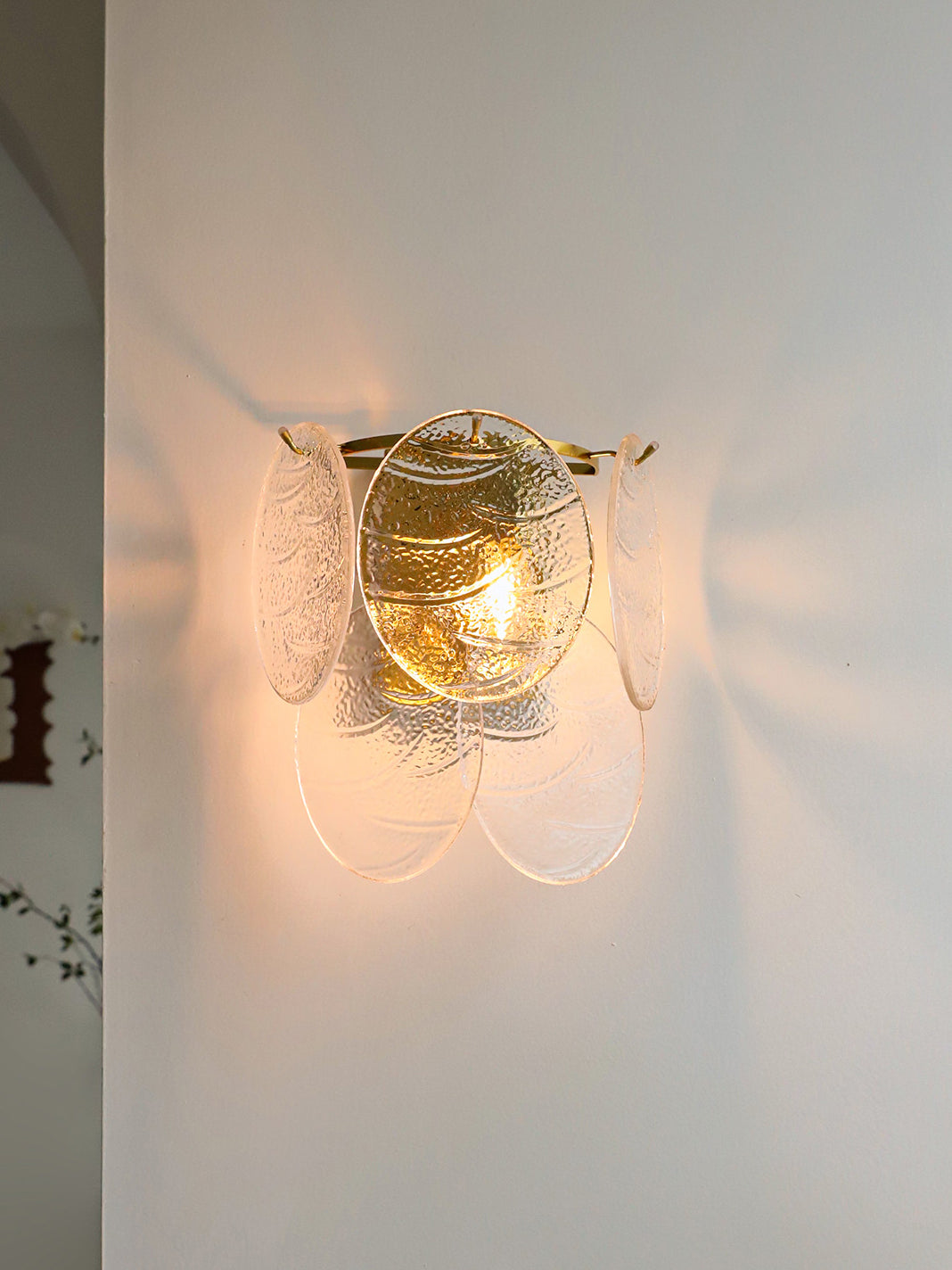 Ripple Glass Wall Sconce
