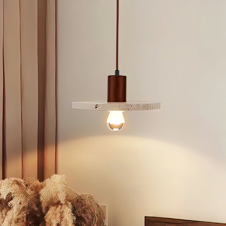 Robern Travertine Pendant Light – detail 2