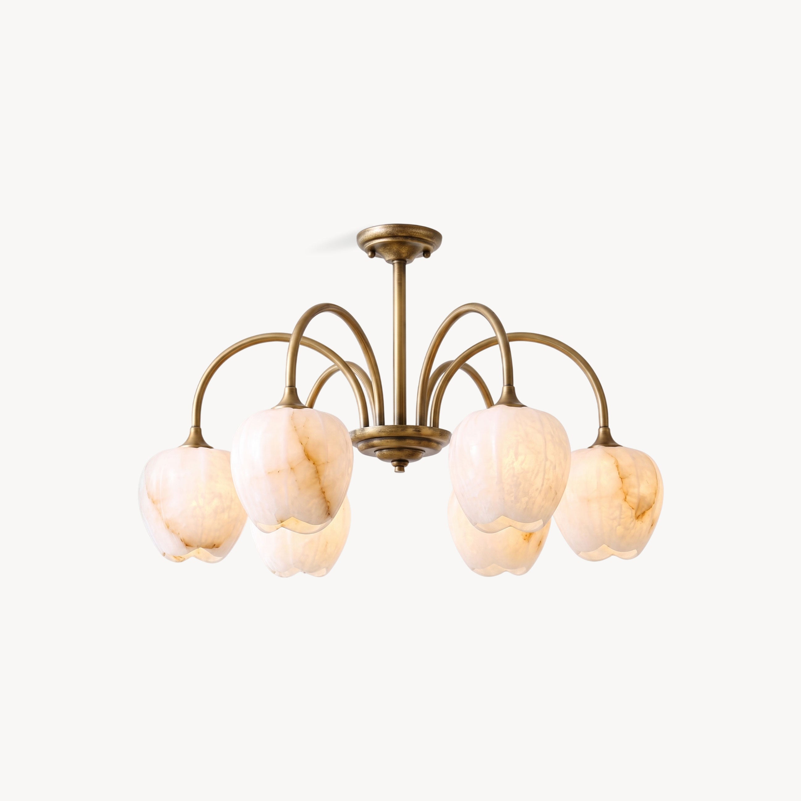 Rowena Alabaster Floral Chandelier