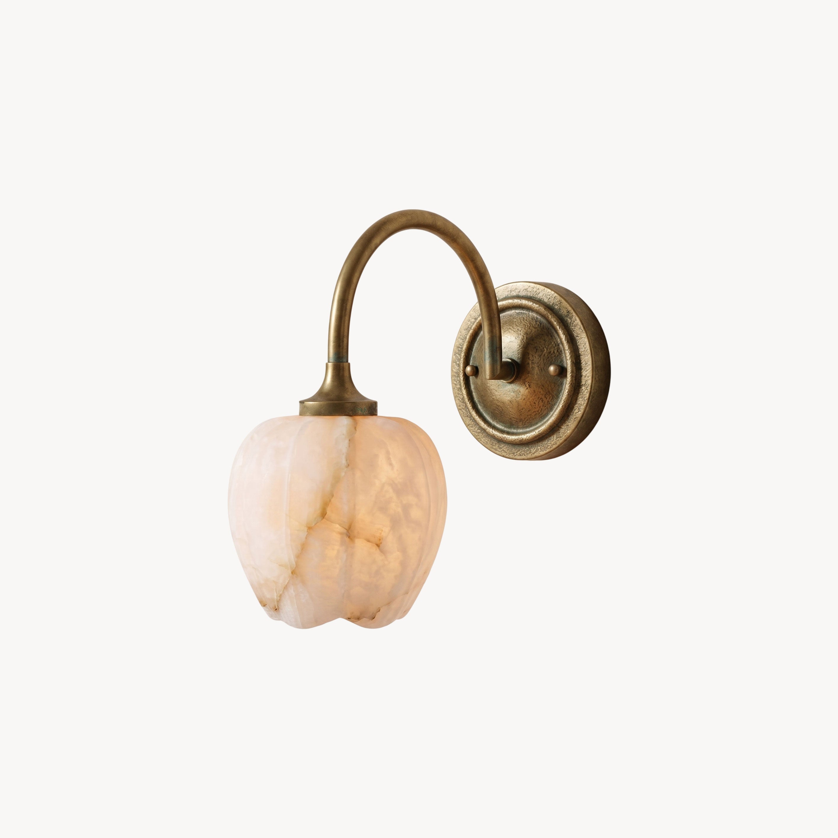 Rowena Alabaster Floral Wall Sconce