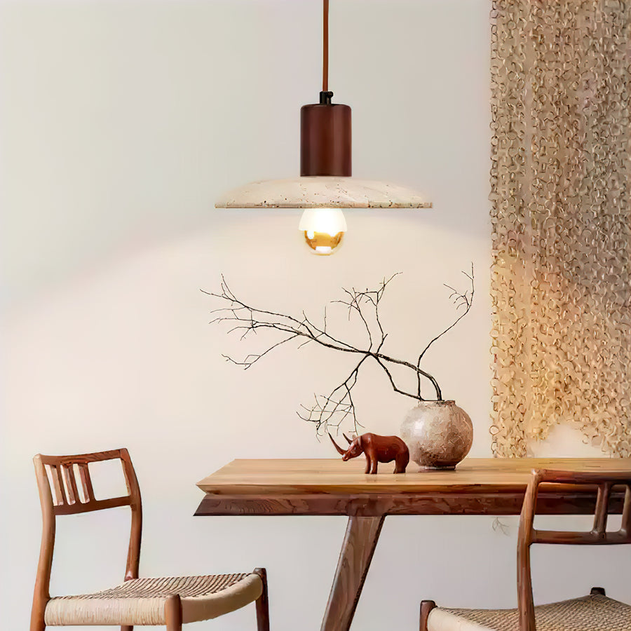 Sceadu Travertine Pendant Light – detail 2
