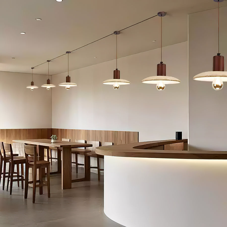 Sceadu Travertine Pendant Light – detail 6