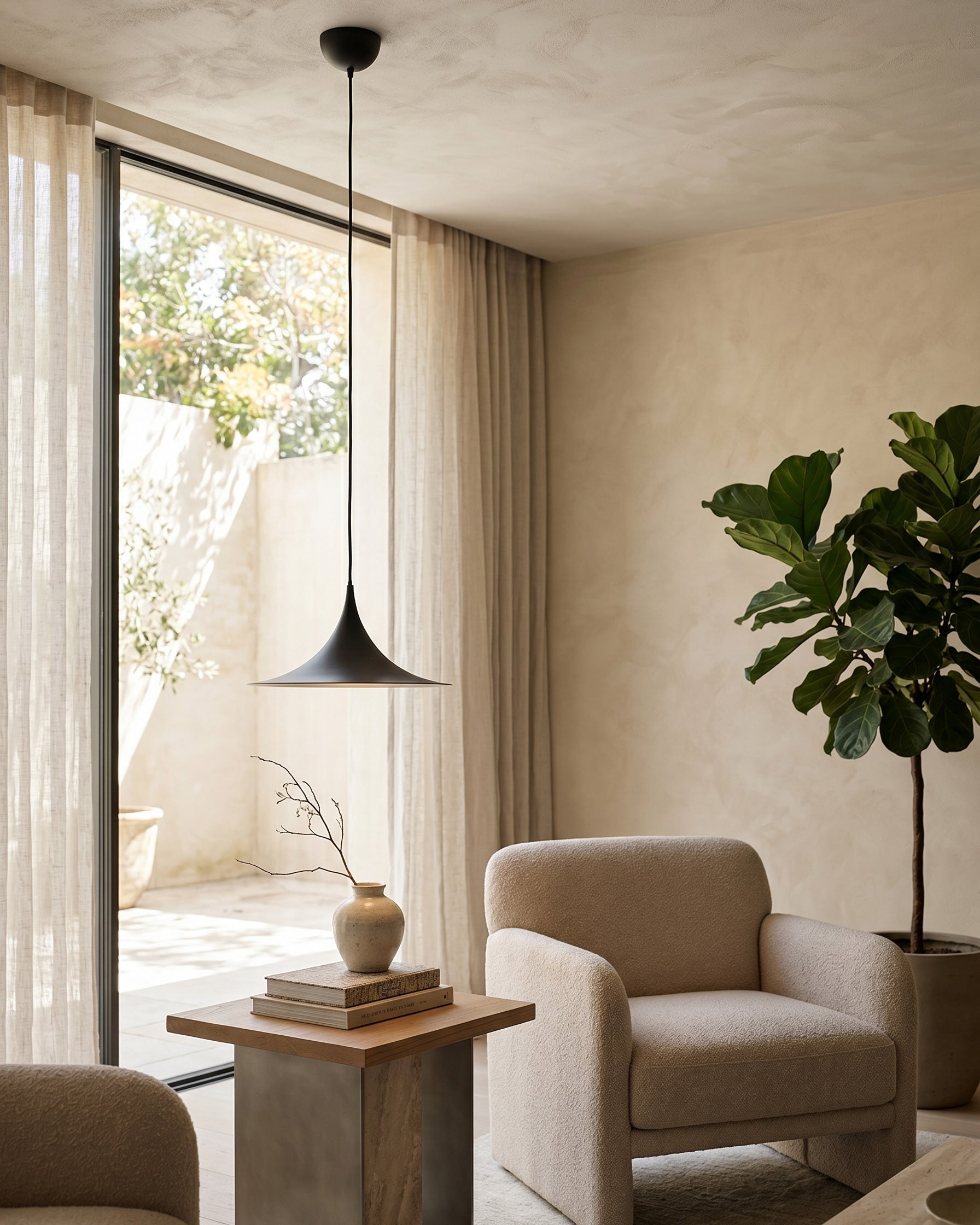 Semi Minimalist Funnel Pendant Light