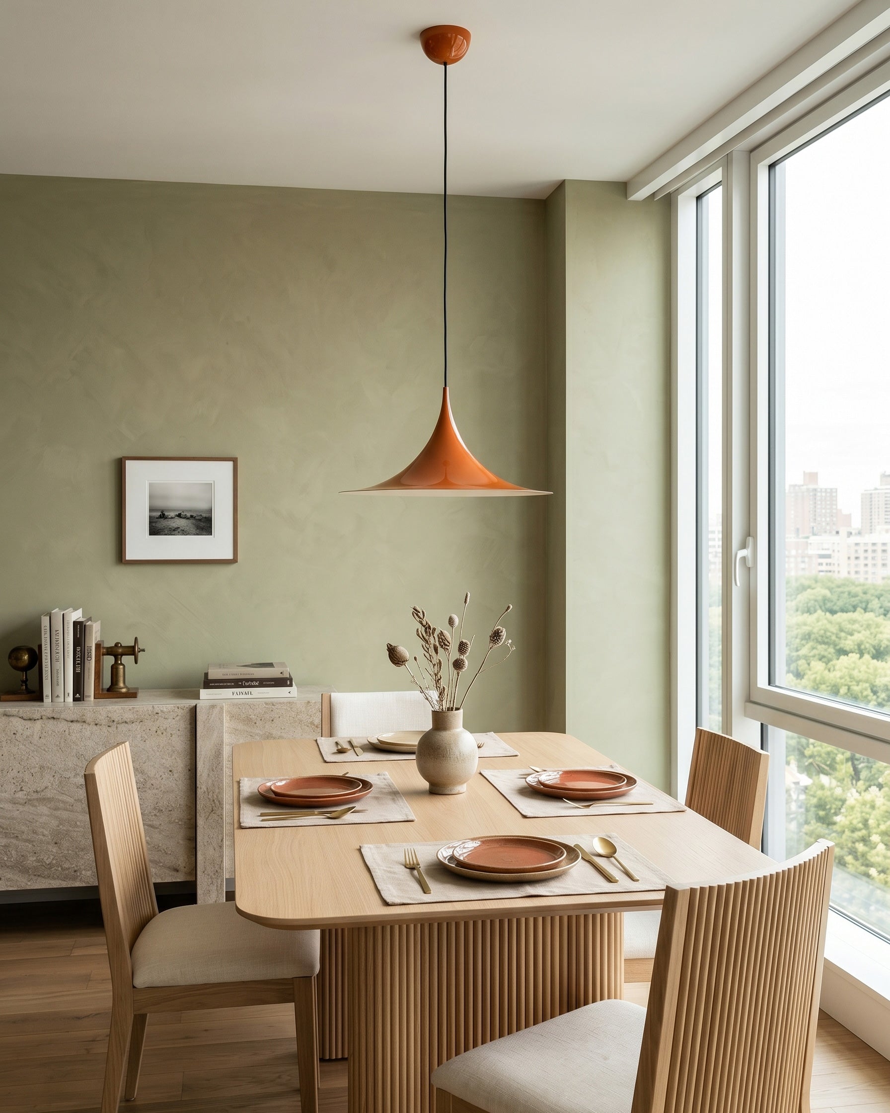 Semi Minimalist Funnel Pendant Light