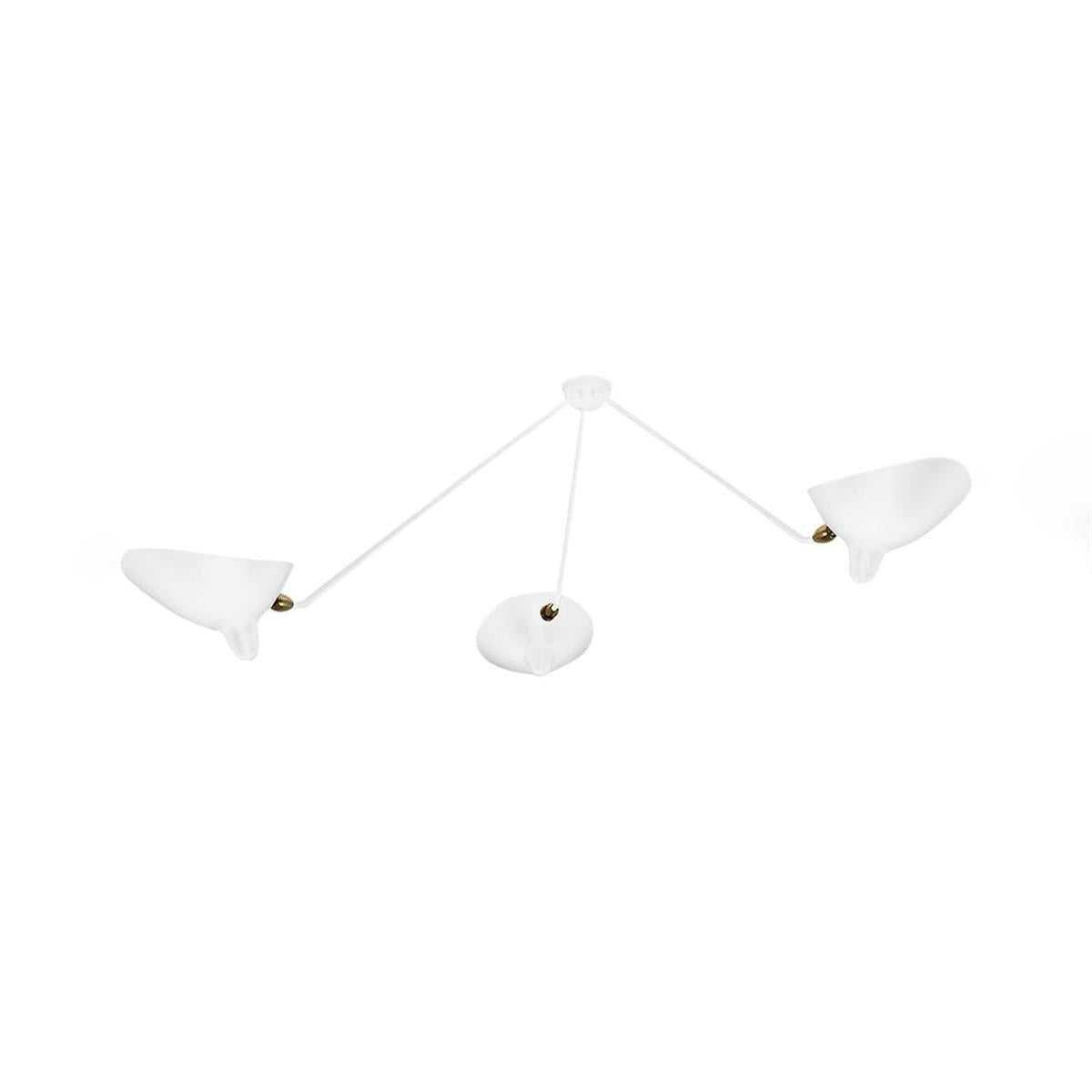Leaning Serge Mouille Ceiling Lamp B