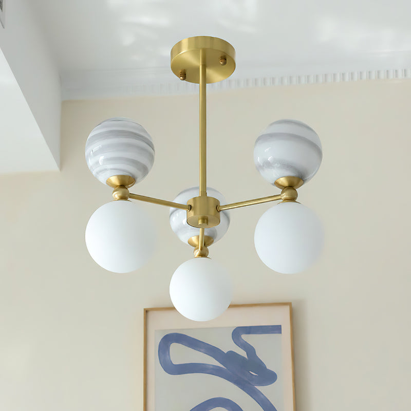 Striped Nebula Chandelier