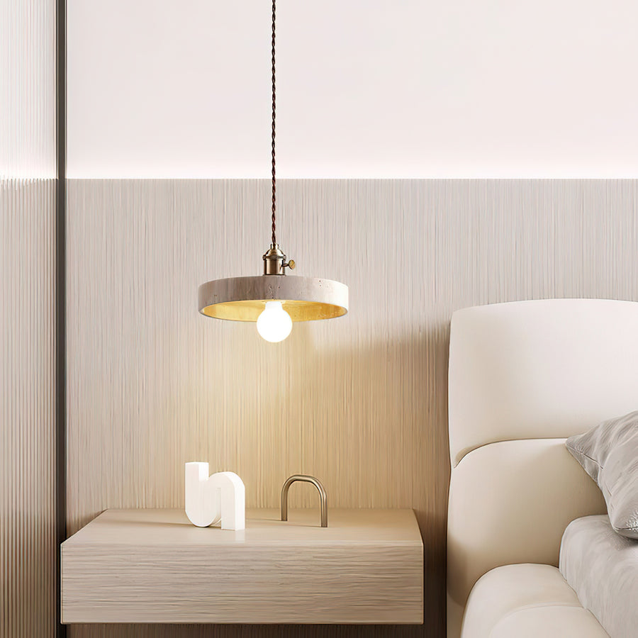 Sumit Travertine Pendant Light – detail 3