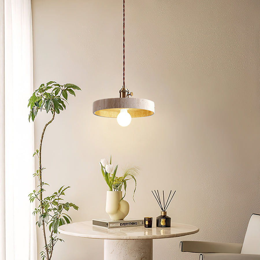 Sumit Travertine Pendant Light – detail 2