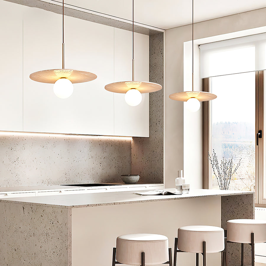 Teramo Travertine Pendant Light – detail 3