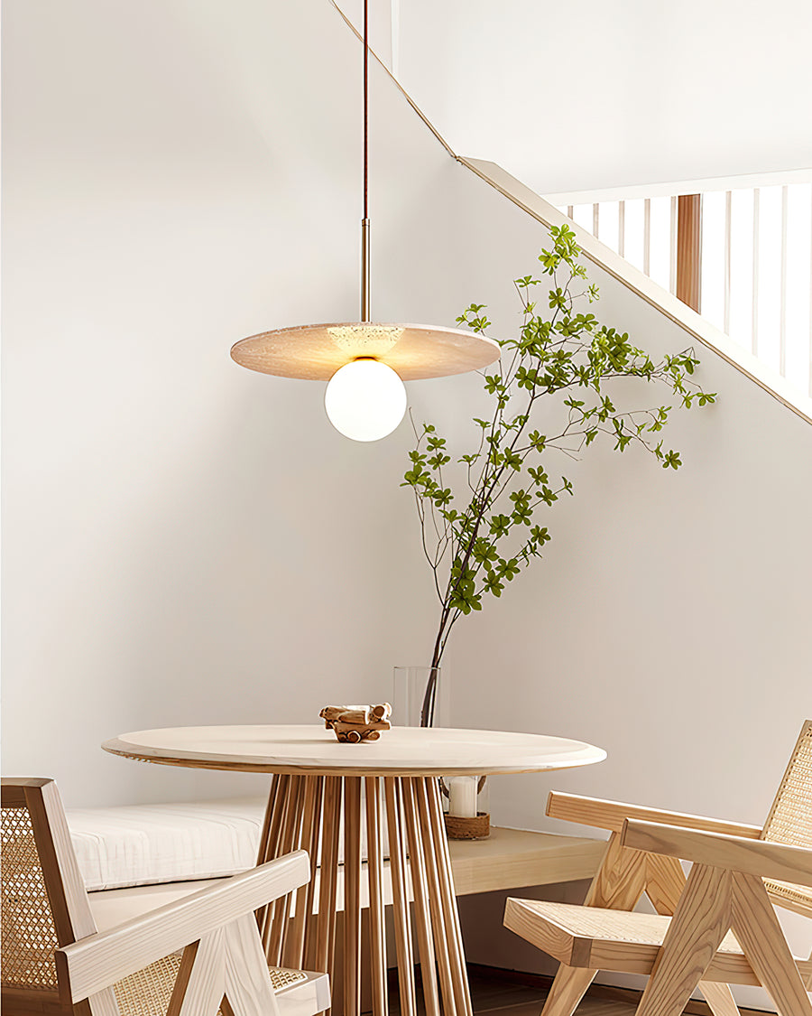 Teramo Travertine Pendant Light – detail 5