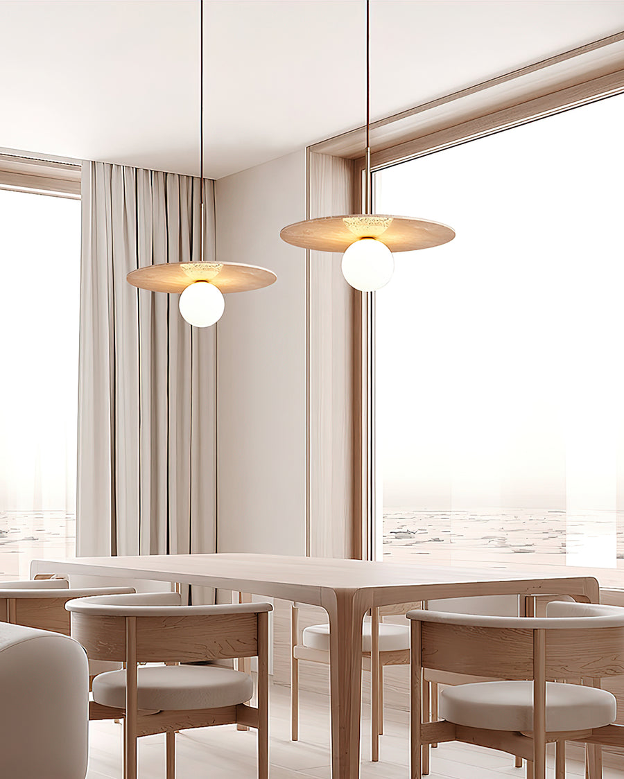 Teramo Travertine Pendant Light – detail 6