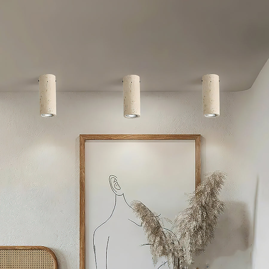 Toscot Travertine Ceiling Lamp – detail 5
