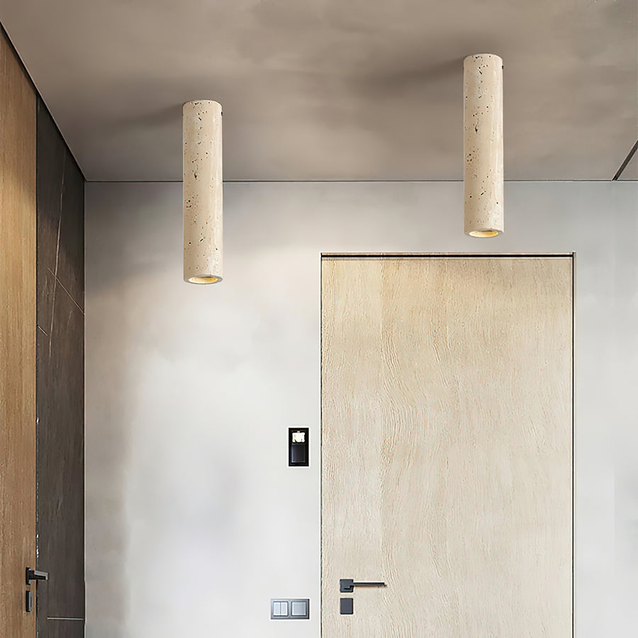 Toscot Travertine Ceiling Lamp – detail 3