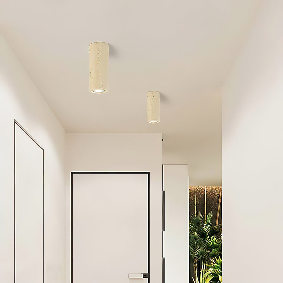 Toscot Travertine Ceiling Lamp – detail 4