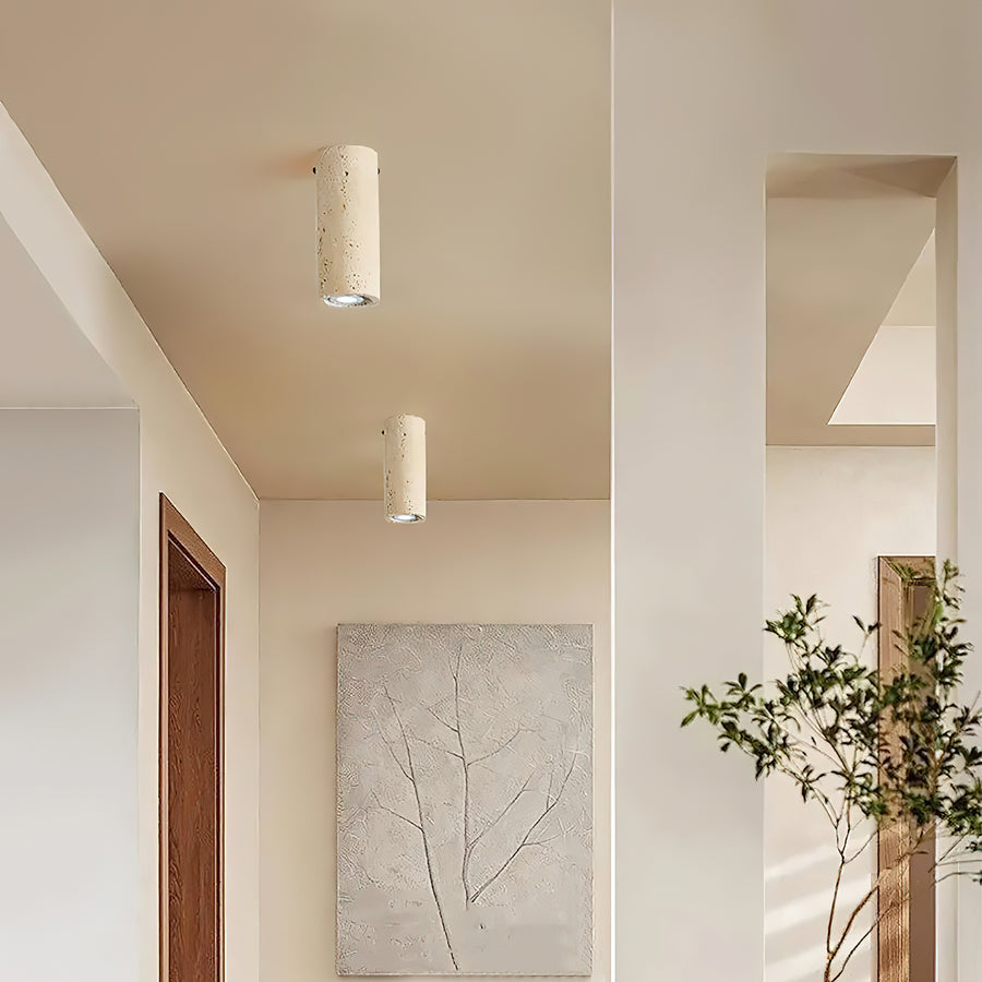 Toscot Travertine Ceiling Lamp – detail 6