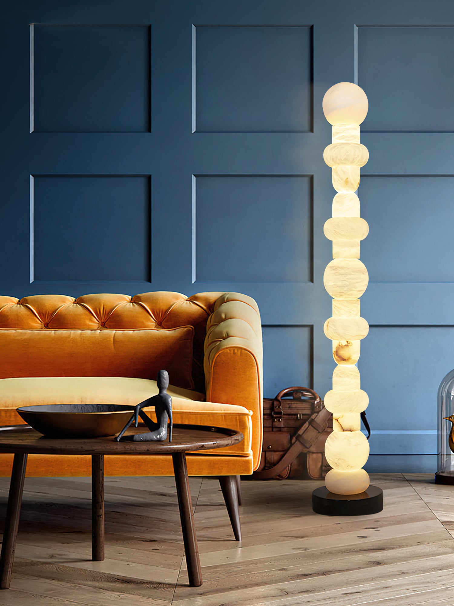 Totem Alabaster Floor Lamp