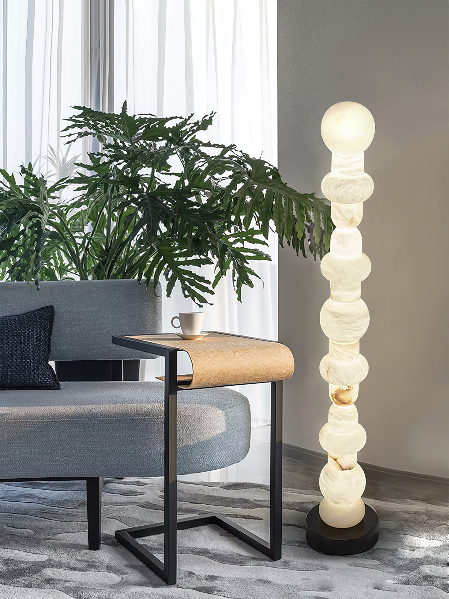 Totem Alabaster Floor Lamp