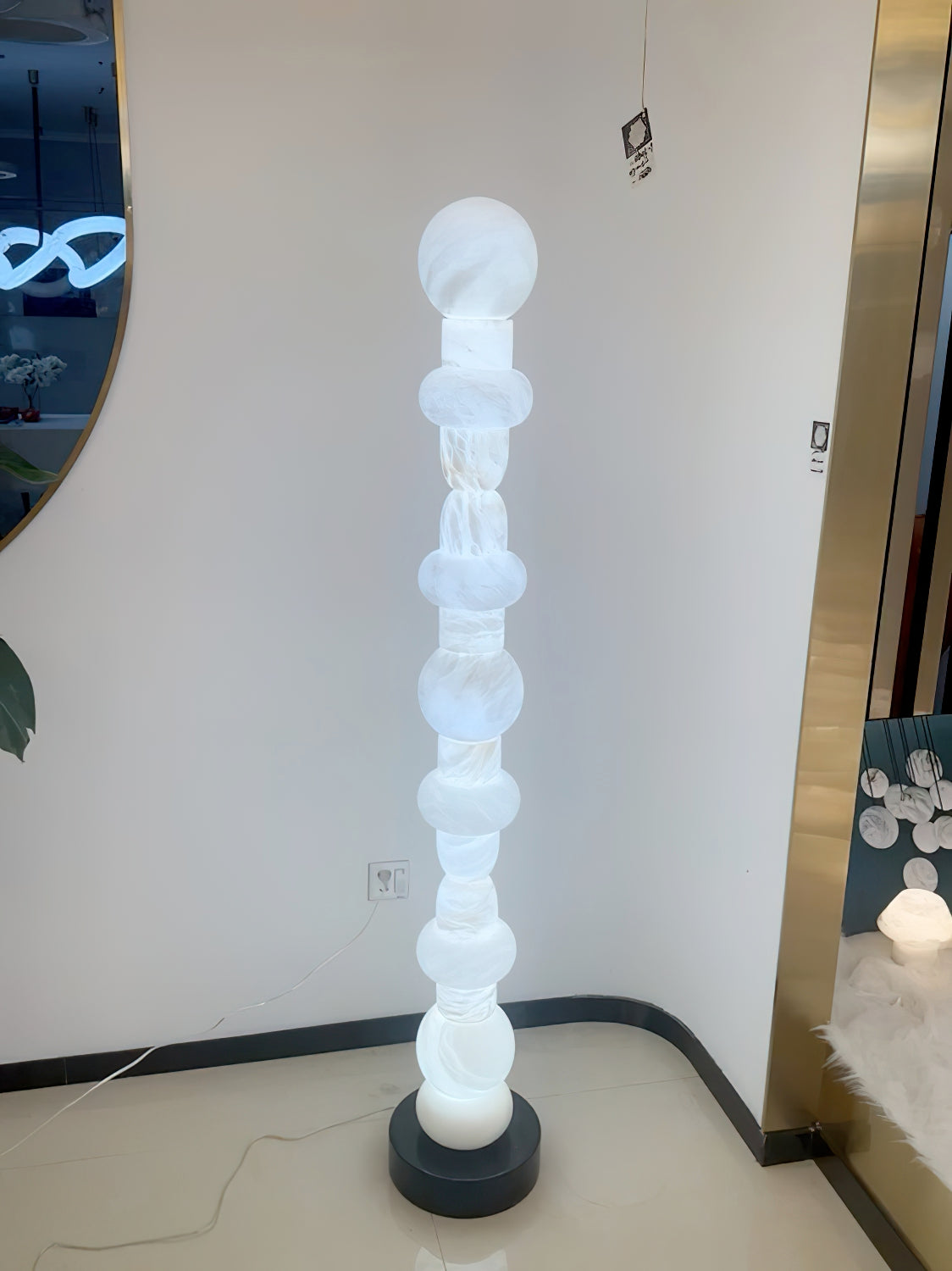 Totem Alabaster Floor Lamp