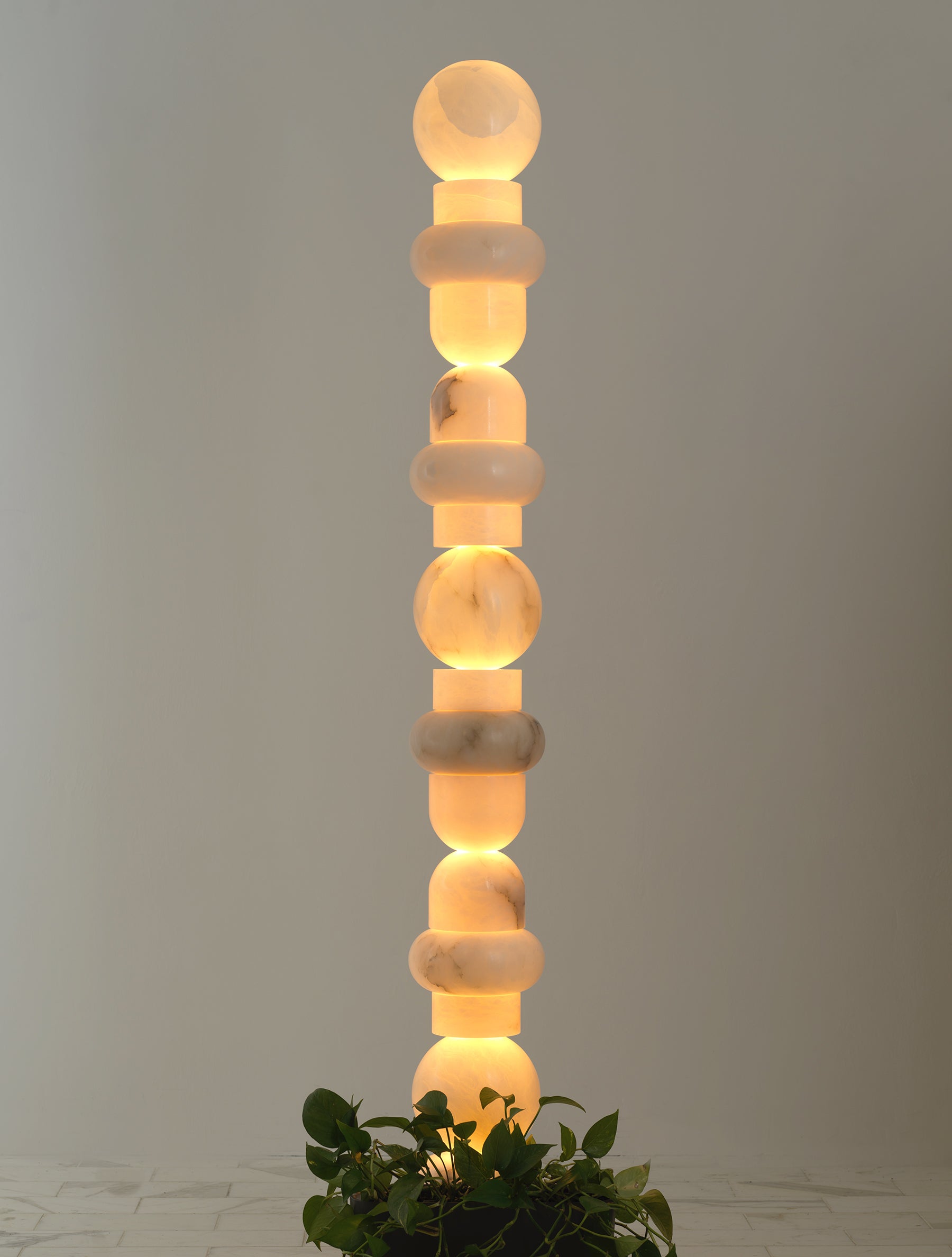 Totem Alabaster Floor Lamp