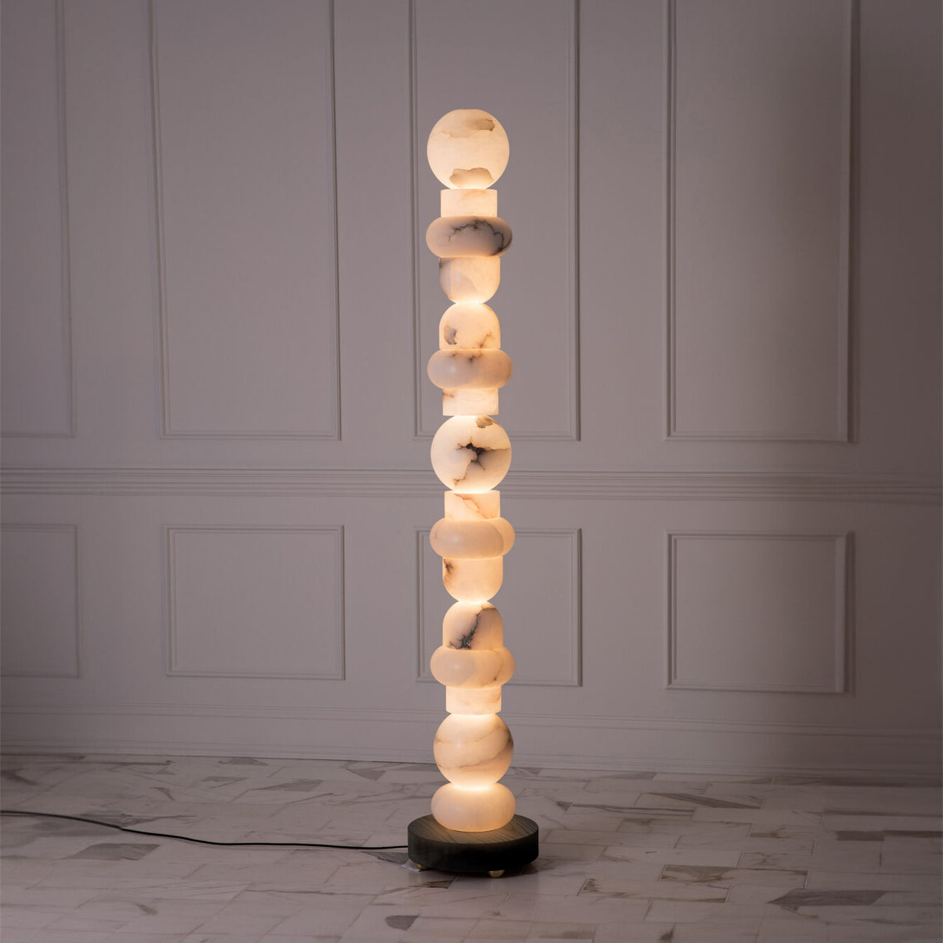 Totem Alabaster Floor Lamp