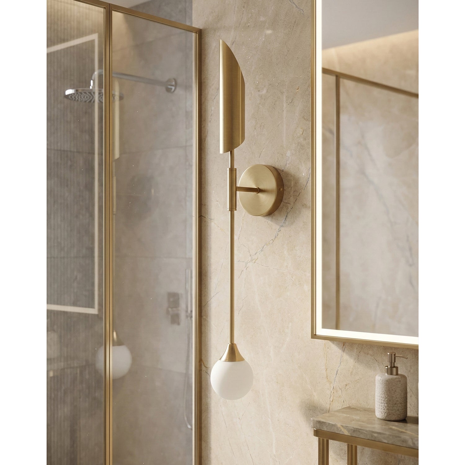 Applique murale en tube