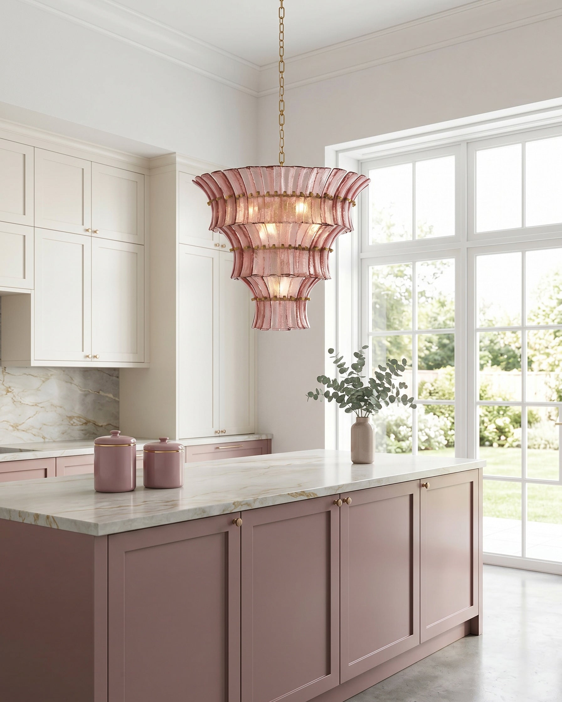 Valerie Sculptural Glass Chandelier