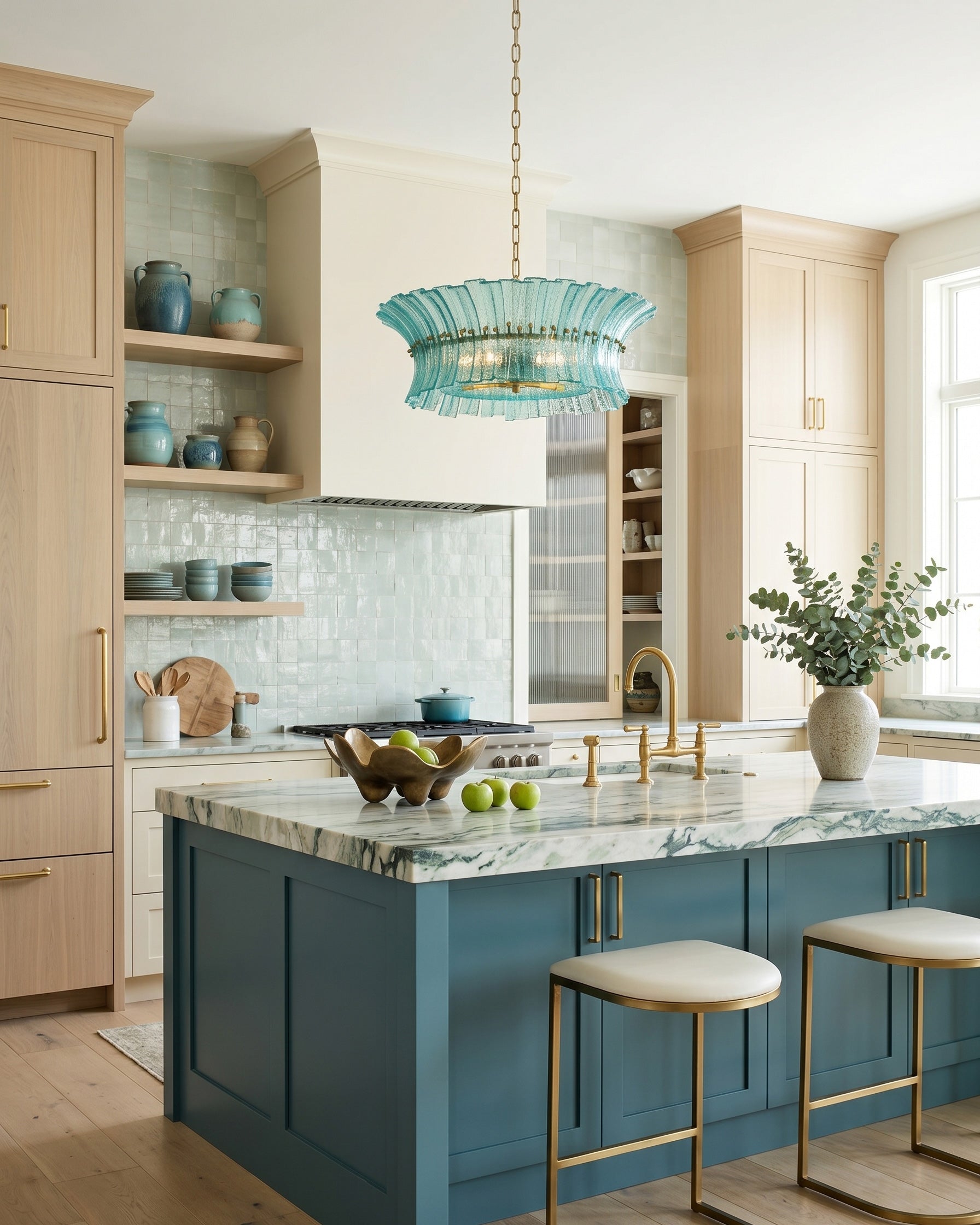 Valerie Sculptural Glass Chandelier