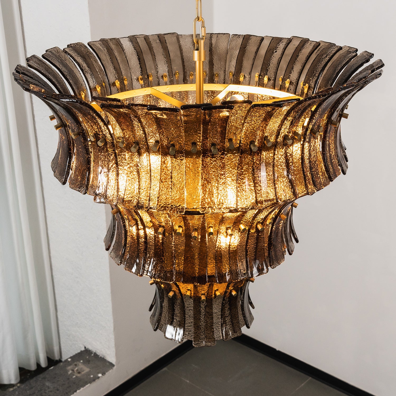 Valerie Sculptural Glass Chandelier
