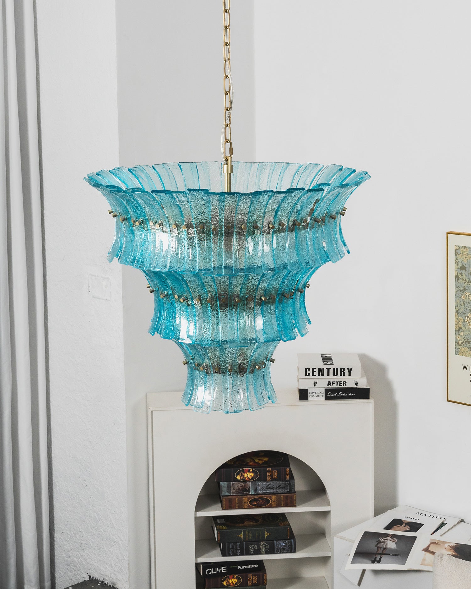 Valerie Sculptural Glass Chandelier