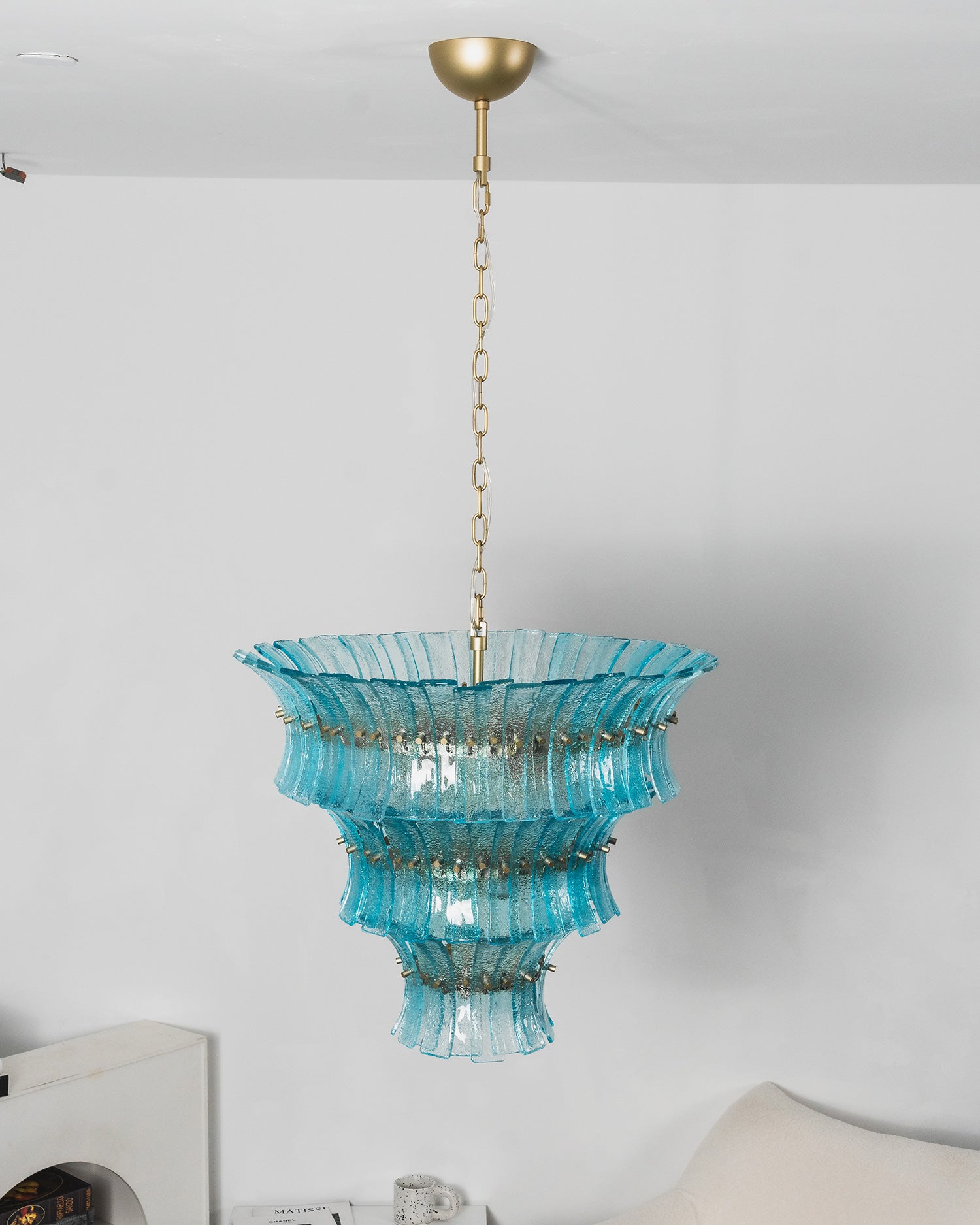 Valerie Sculptural Glass Chandelier