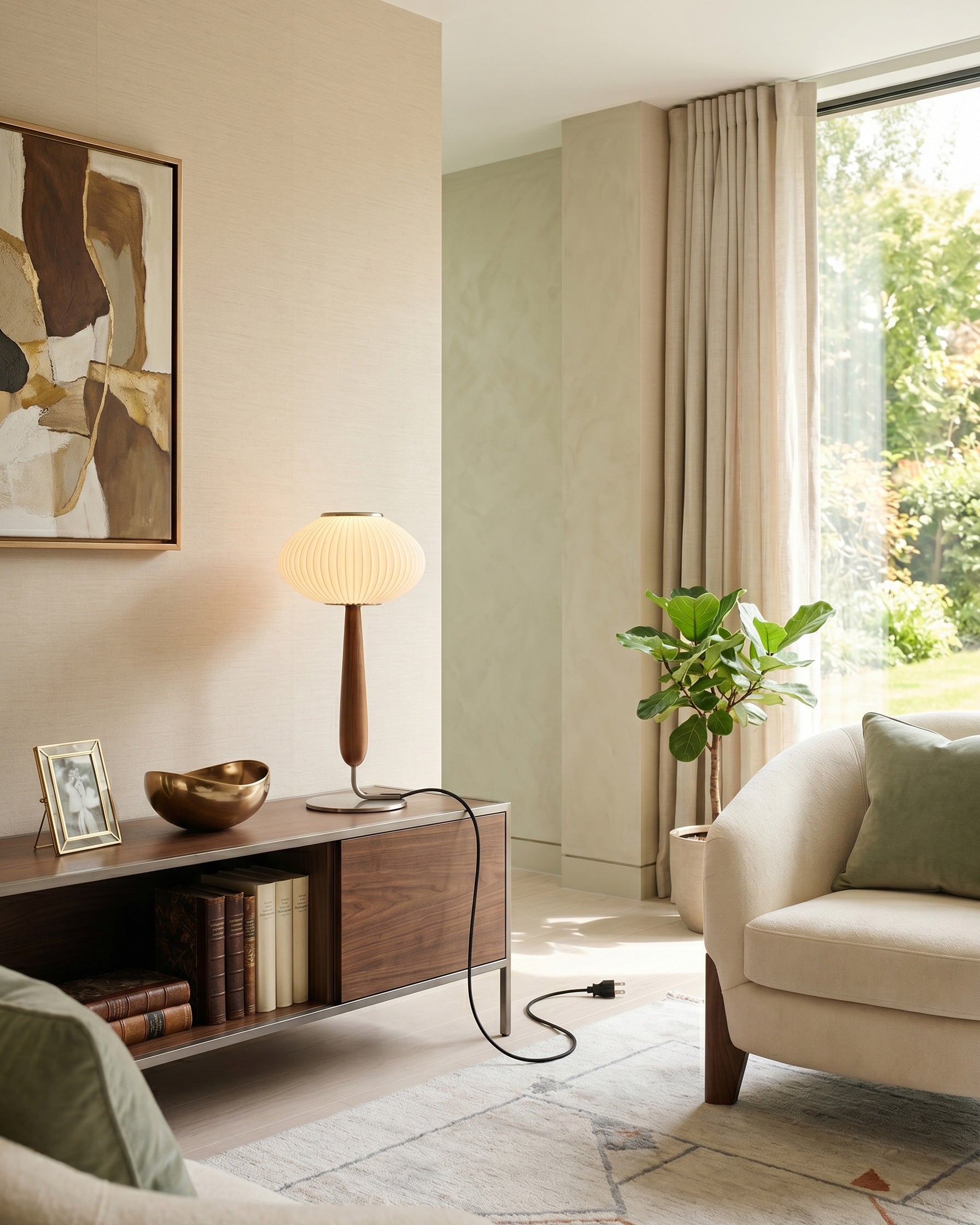 Vance Walnut Table Lamp
