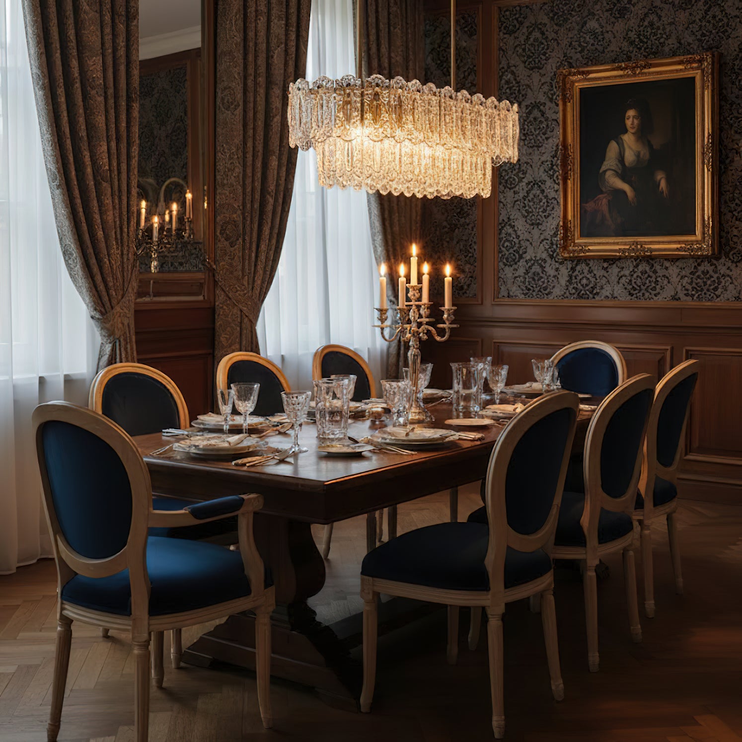 Vienna Glass Chandelier