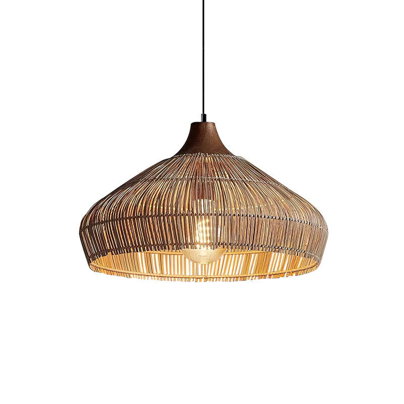 Wicker Rattan Pendant Light – detail 20