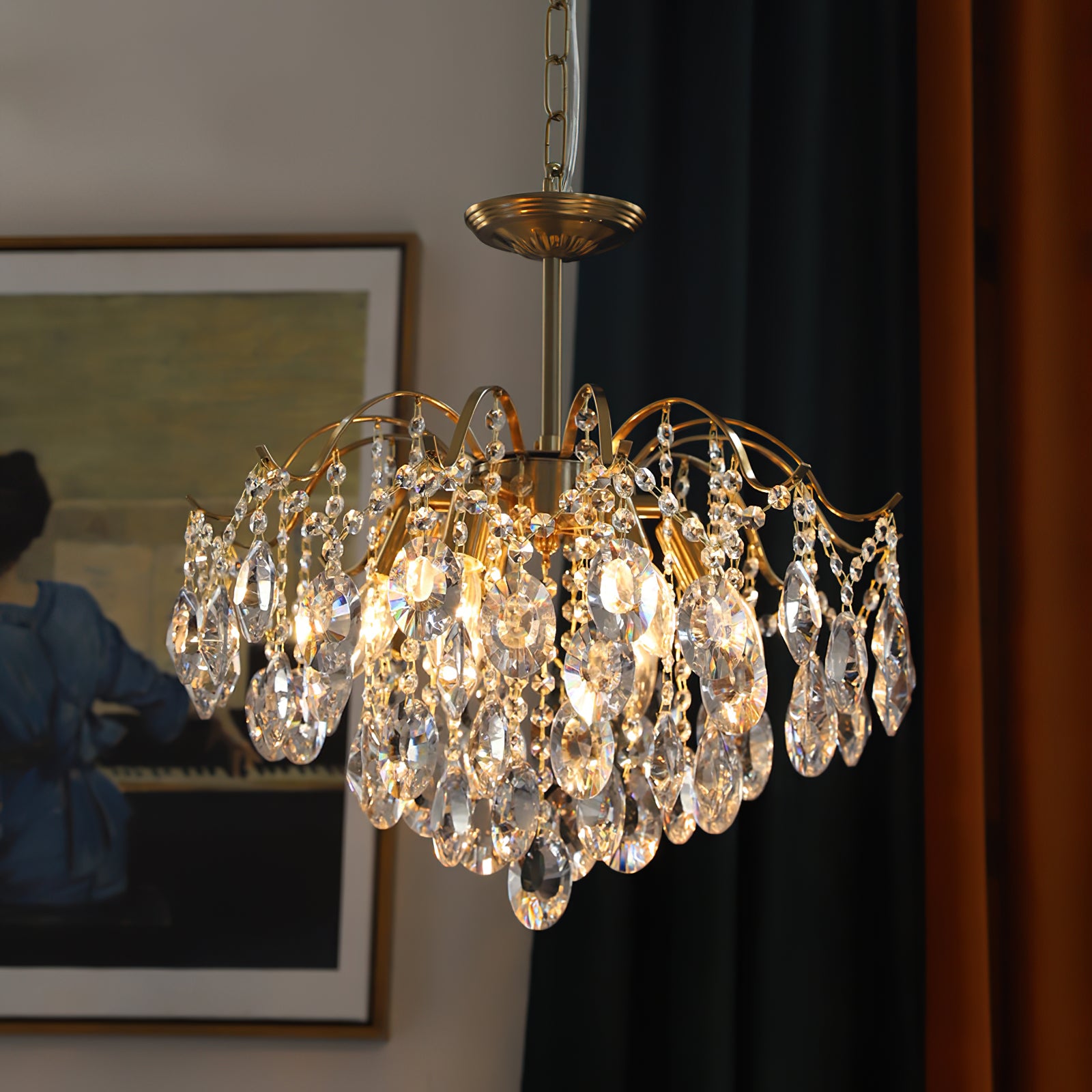 Windchime Crystal Chandelier