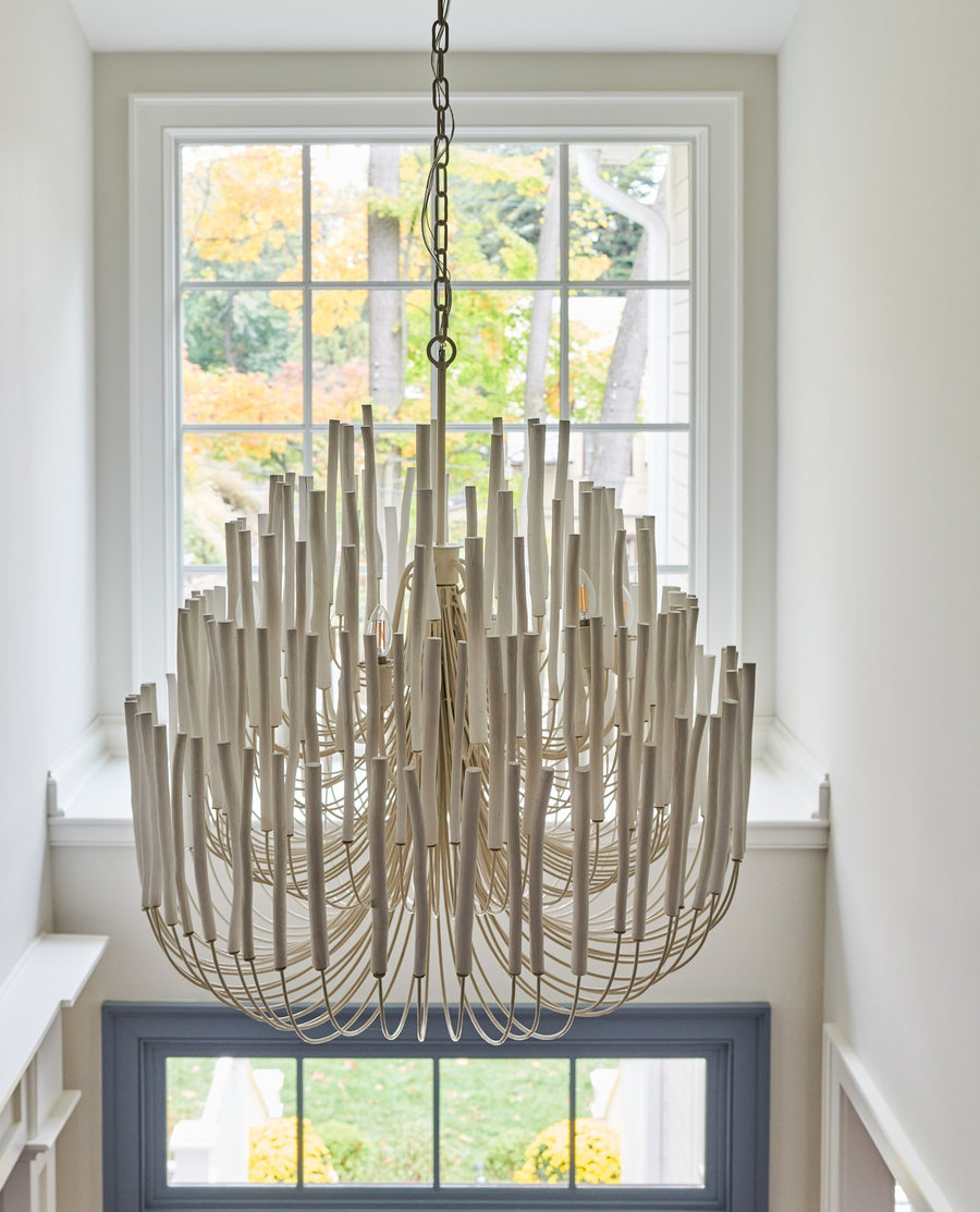 Dense Wooden Stick Chandelier – detail 15