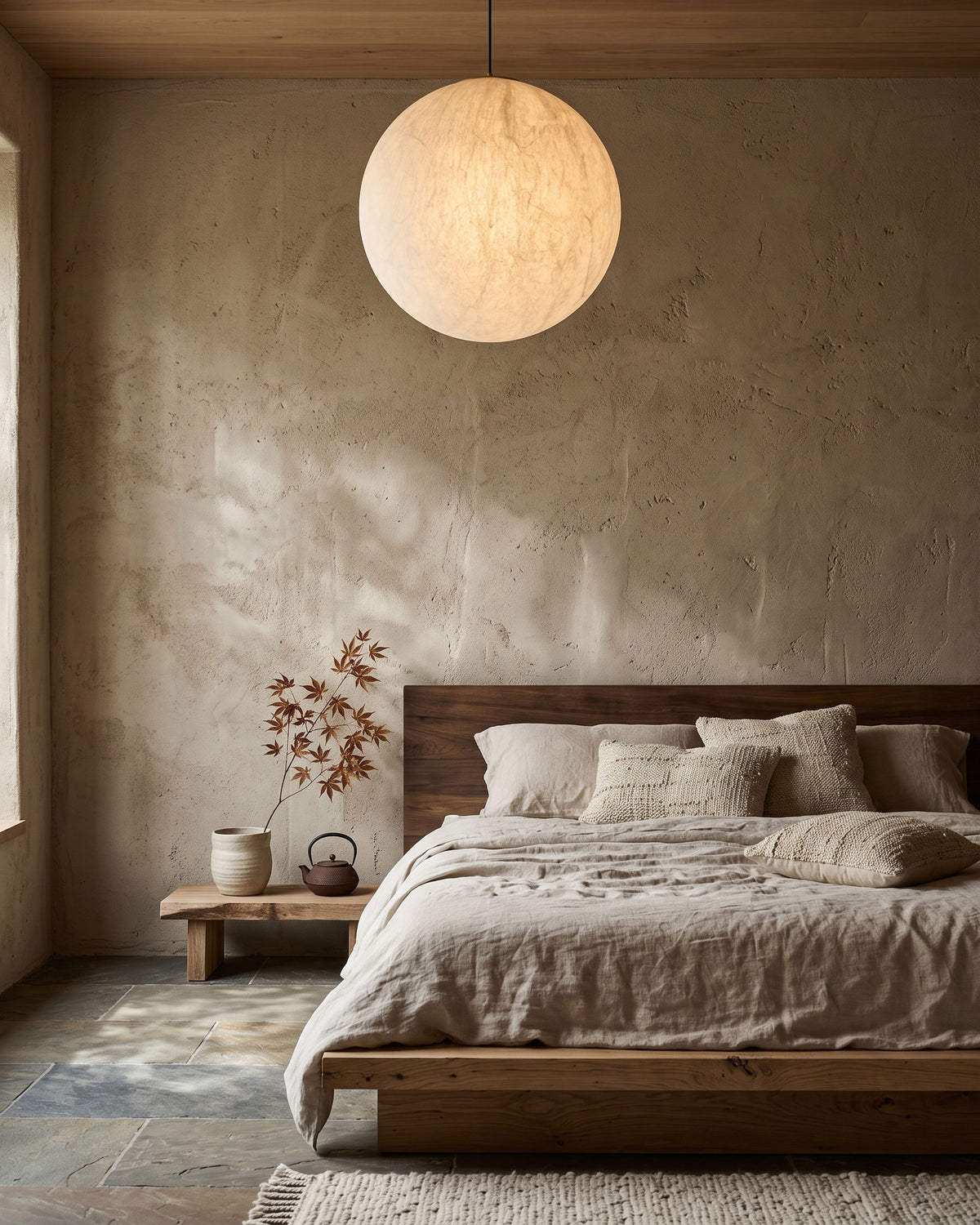 Wynn Organic Silk Pendant Light