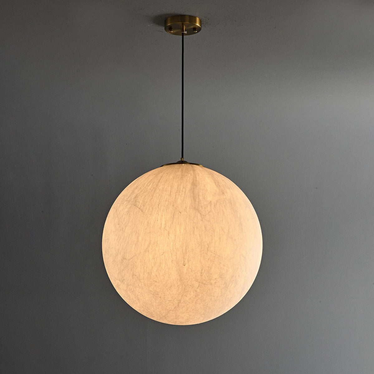 Wynn Organic Silk Pendant Light