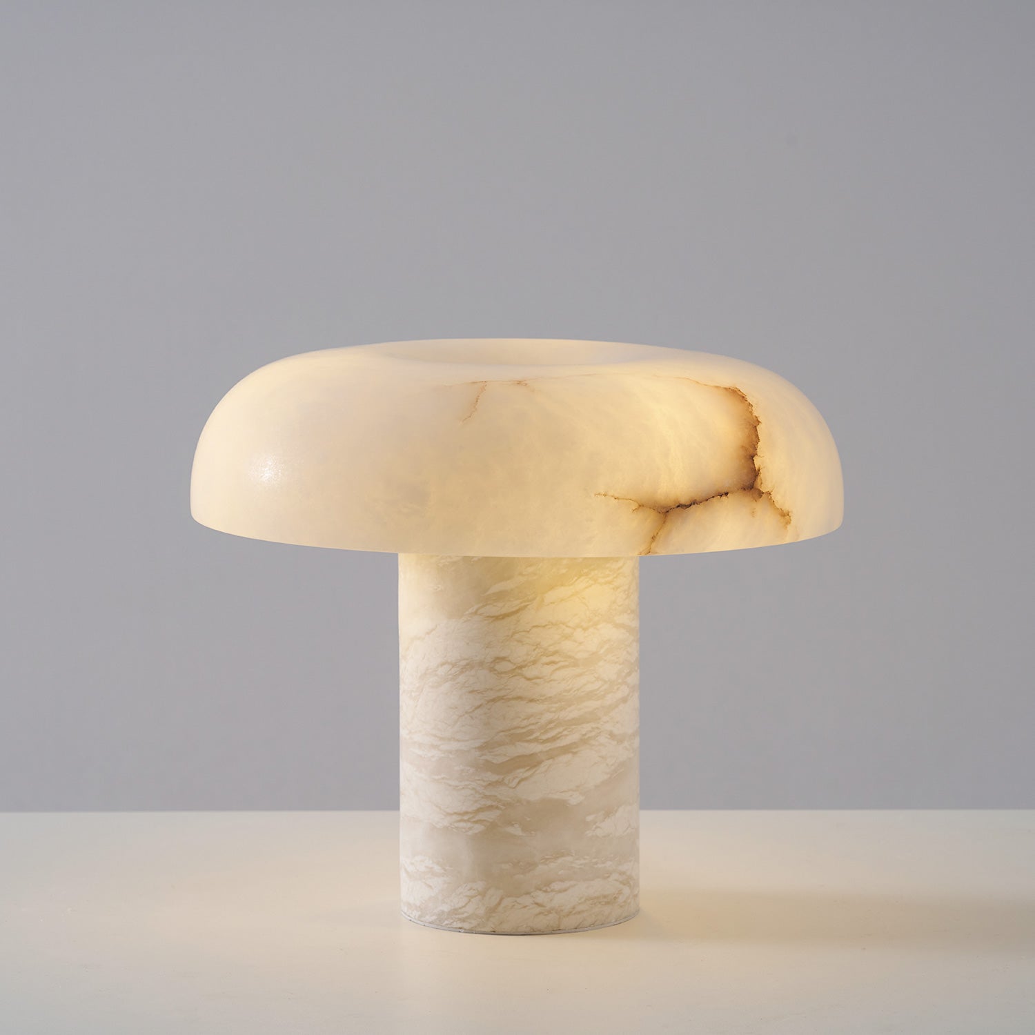 Mushroom Alabaster Table Lamp