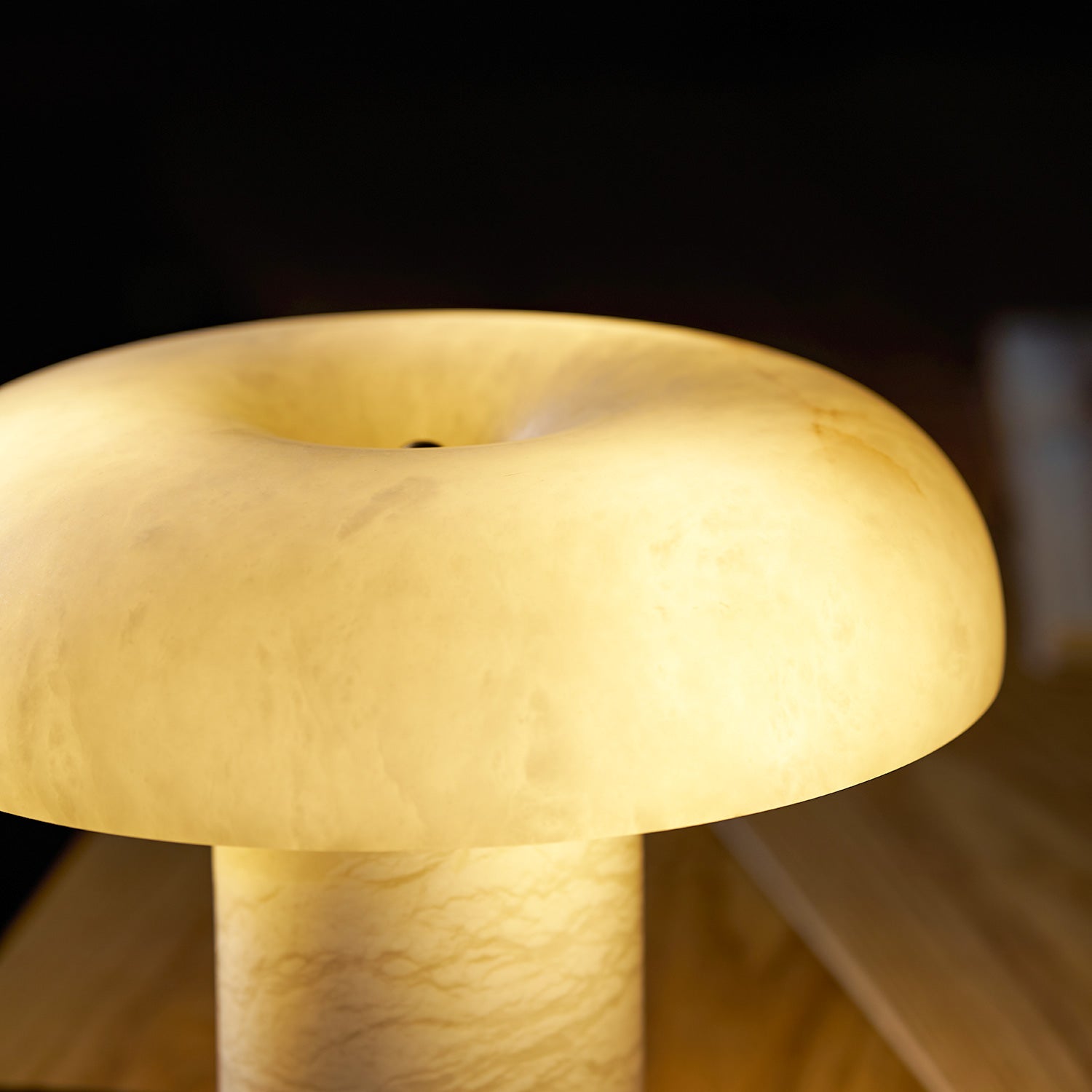 Mushroom Alabaster Table Lamp