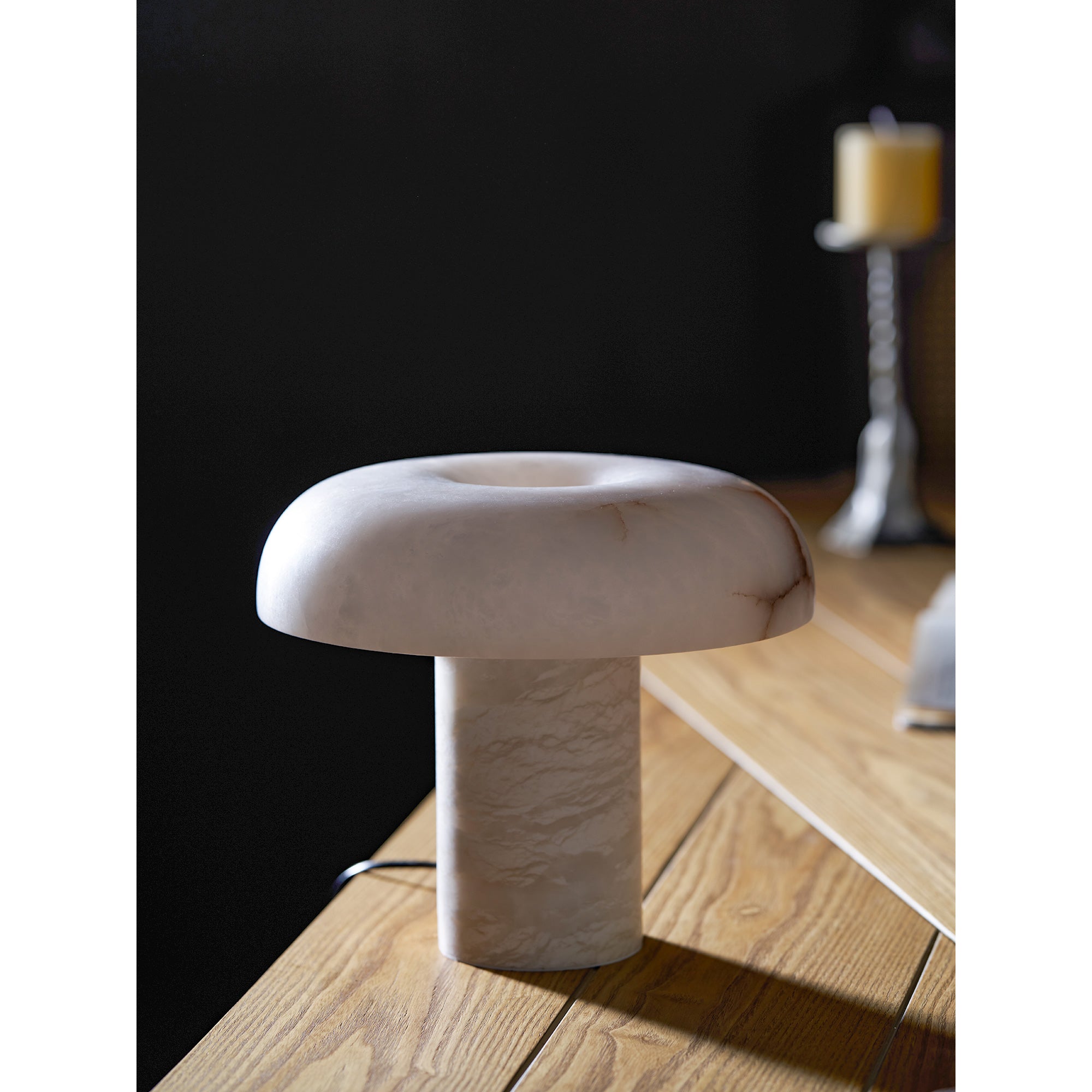 Mushroom Alabaster Table Lamp