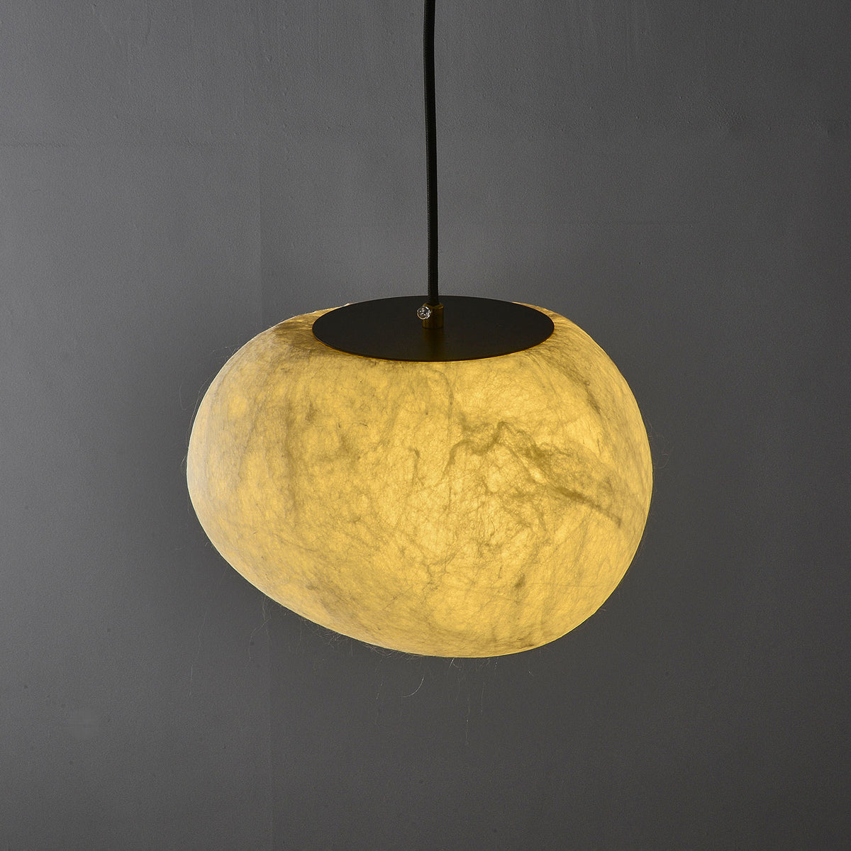 Abner Organic Silk Pendant Light