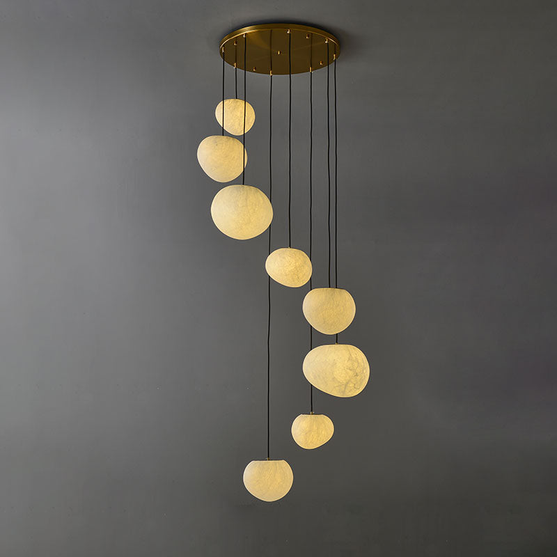 Abner Organic Silk Pendant Light