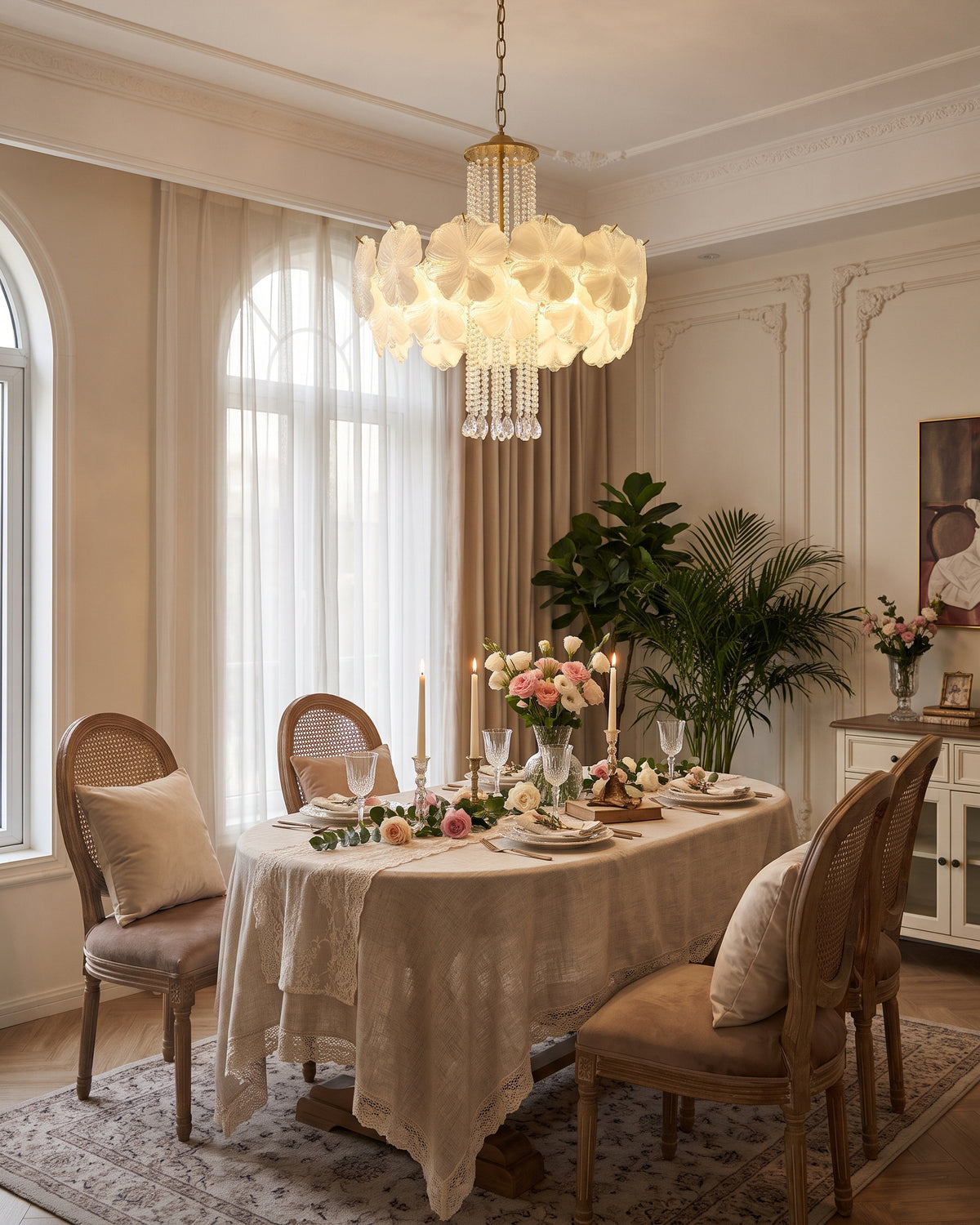 Adelaide Fluted Petal Chandelier