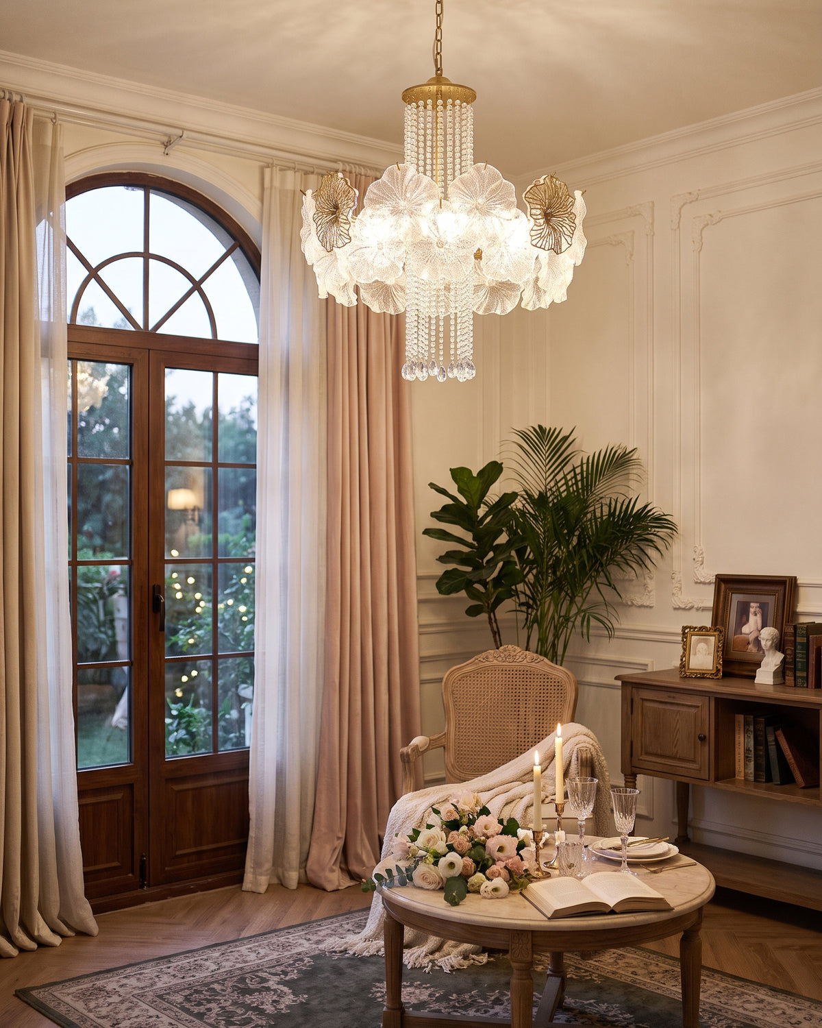 Adelaide Fluted Petal Chandelier