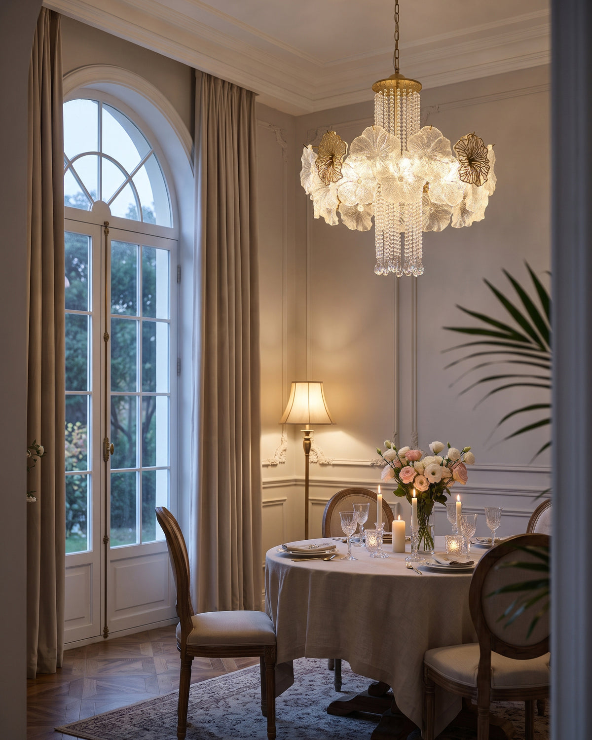Adelaide Fluted Petal Chandelier