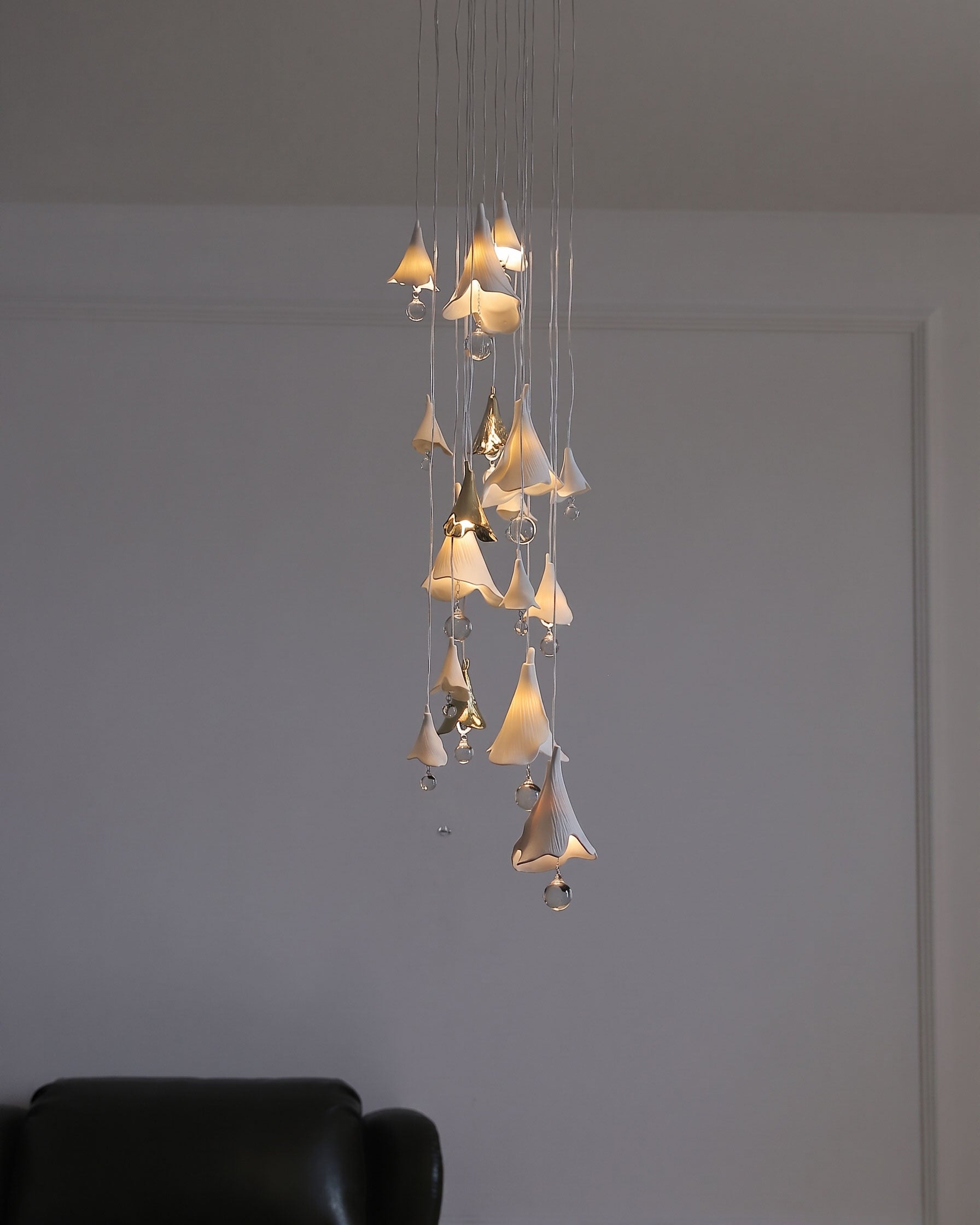 Aimsley Calla Lily Cascading Chandelier
