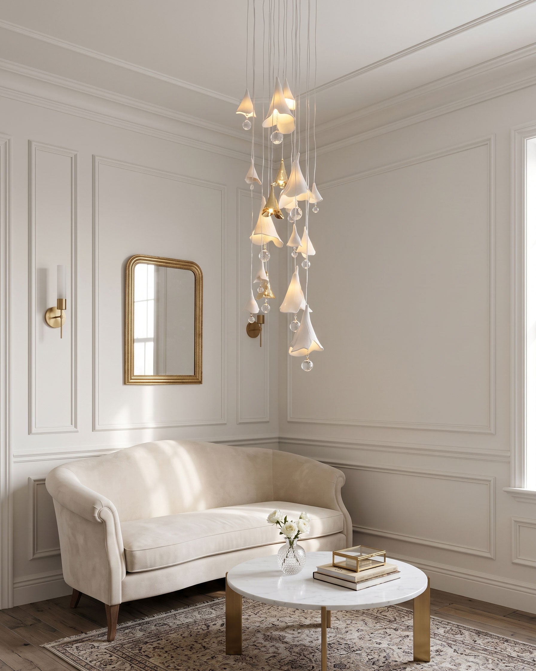 Aimsley Calla Lily Cascading Chandelier