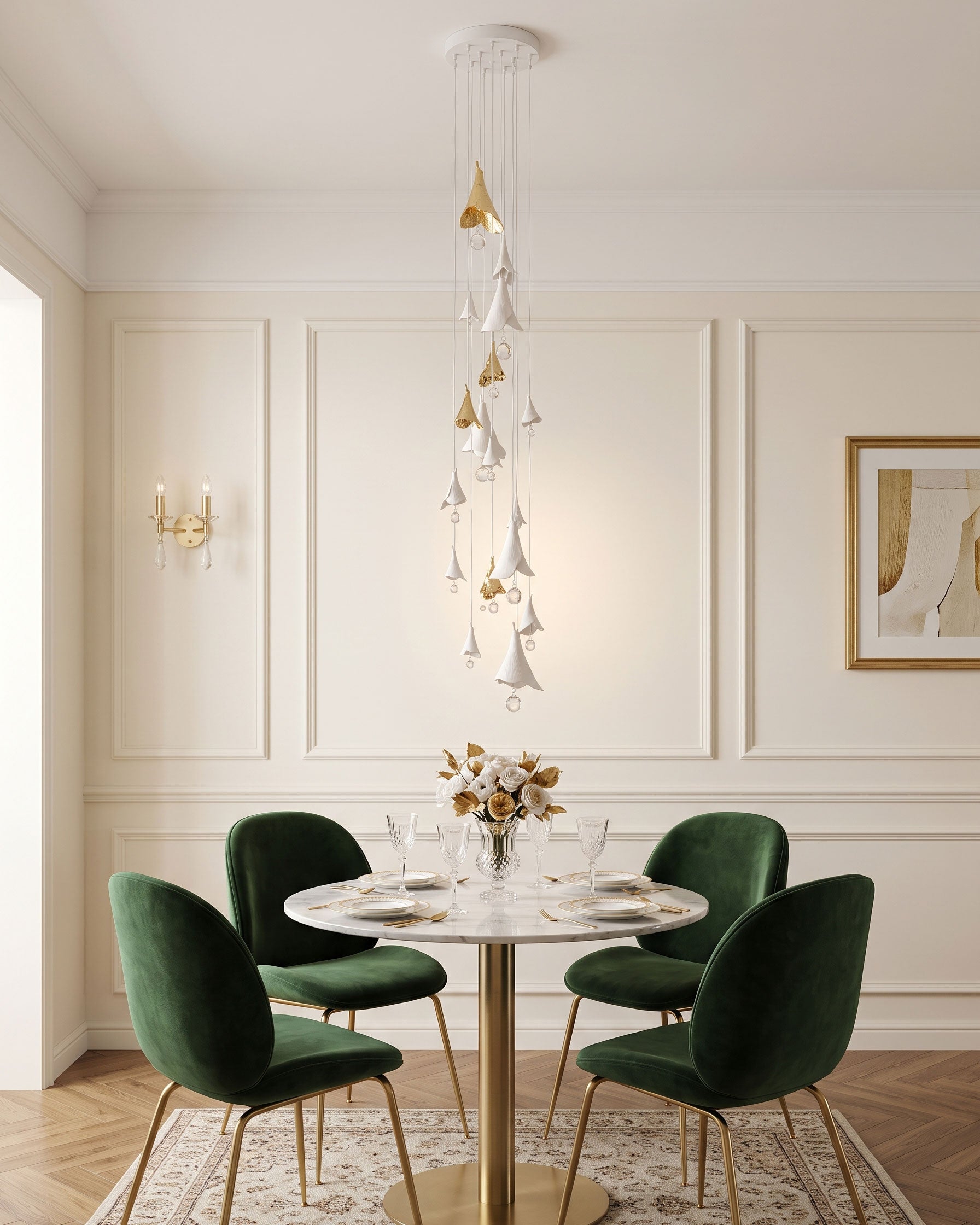 Aimsley Calla Lily Cascading Chandelier