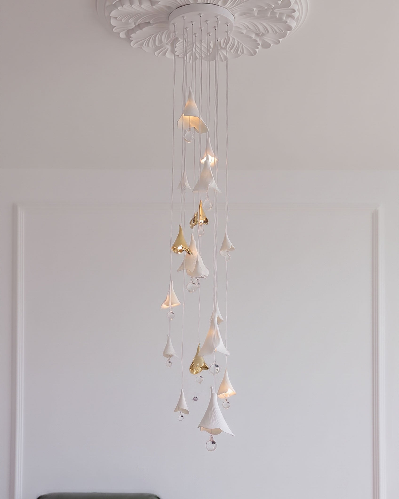 Aimsley Calla Lily Cascading Chandelier